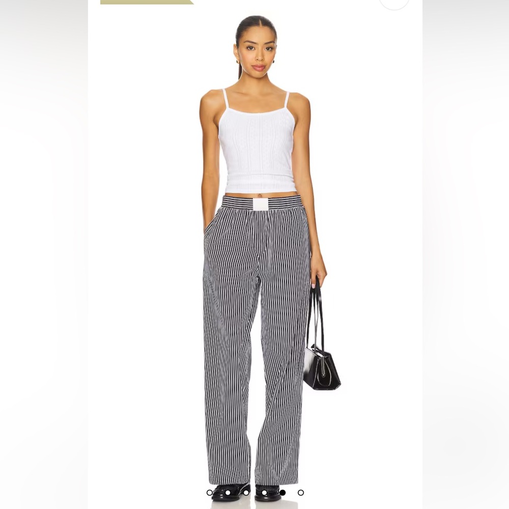LIONESS REVOLVE Cobain Pants Onyx Stripe Size XXL BRAND NEW Plus Size